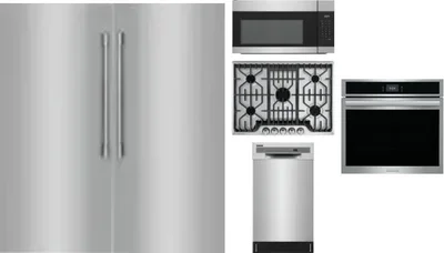 6 Piece Package Includes Refrigerator, Freezer, Cooktop, Wall Oven, Microwave And Dishwasher