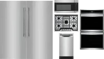 6 Piece Package Includes Refrigerator, Freezer, Cooktop, Wall Oven, Microwave And Dishwasher