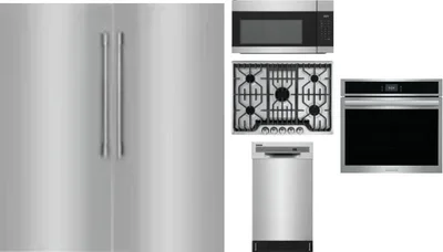 6 Piece Package Includes Refrigerator, Freezer, Cooktop, Wall Oven, Microwave And Dishwasher