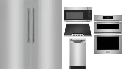 6 Piece Package Includes Refrigerator, Freezer, Cooktop, Wall Oven, Microwave And Dishwasher