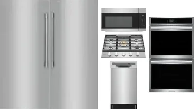 6 Piece Package Includes Refrigerator, Freezer, Cooktop, Wall Oven, Microwave And Dishwasher