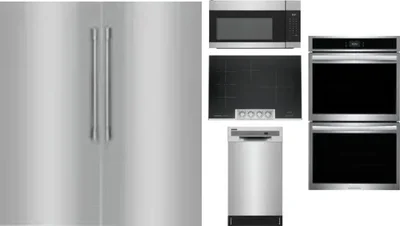 6 Piece Package Includes Refrigerator, Freezer, Cooktop, Wall Oven, Microwave And Dishwasher