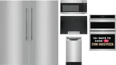 6 Piece Package Includes Refrigerator, Freezer, Cooktop, Wall Oven, Microwave And Dishwasher