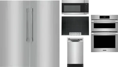6 Piece Package Includes Refrigerator, Freezer, Cooktop, Wall Oven, Microwave And Dishwasher