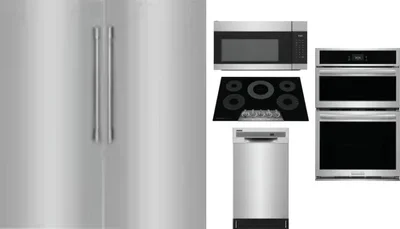 6 Piece Package Includes Refrigerator, Freezer, Cooktop, Wall Oven, Microwave And Dishwasher
