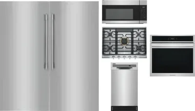 6 Piece Package Includes Refrigerator, Freezer, Cooktop, Wall Oven, Microwave And Dishwasher