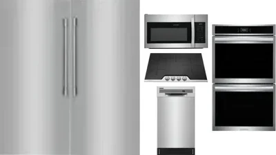 6 Piece Package Includes Refrigerator, Freezer, Cooktop, Wall Oven, Microwave And Dishwasher