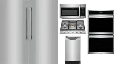 6 Piece Package Includes Refrigerator, Freezer, Cooktop, Wall Oven, Microwave And Dishwasher