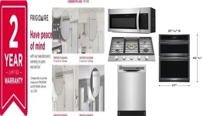 6 Piece Package Includes Refrigerator, Freezer, Cooktop, Wall Oven, Microwave And Dishwasher