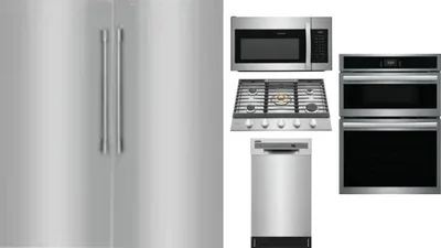 6 Piece Package Includes Refrigerator, Freezer, Cooktop, Wall Oven, Microwave And Dishwasher