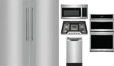 6 Piece Package Includes Refrigerator, Freezer, Cooktop, Wall Oven, Microwave And Dishwasher