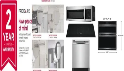 6 Piece Package Includes Refrigerator, Freezer, Cooktop, Wall Oven, Microwave And Dishwasher