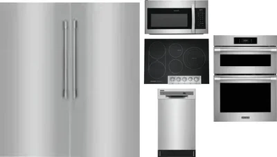 6 Piece Package Includes Refrigerator, Freezer, Cooktop, Wall Oven, Microwave And Dishwasher