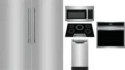 6 Piece Package Includes Refrigerator, Freezer, Cooktop, Wall Oven, Microwave And Dishwasher
