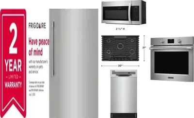 6 Piece Package Includes Refrigerator, Freezer, Cooktop, Wall Oven, Microwave And Dishwasher