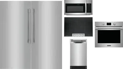 6 Piece Package Includes Refrigerator, Freezer, Cooktop, Wall Oven, Microwave And Dishwasher