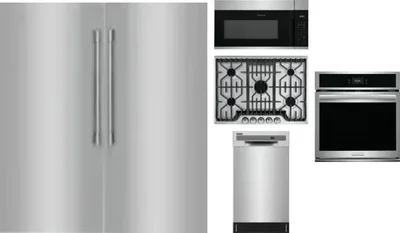 6 Piece Package Includes Refrigerator, Freezer, Cooktop, Wall Oven, Microwave And Dishwasher