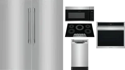 6 Piece Package Includes Refrigerator, Freezer, Cooktop, Wall Oven, Microwave And Dishwasher