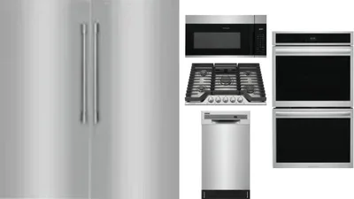 6 Piece Package Includes Refrigerator, Freezer, Cooktop, Wall Oven, Microwave And Dishwasher