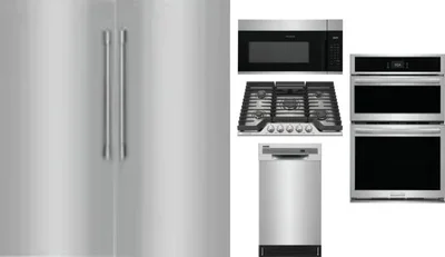 6 Piece Package Includes Refrigerator, Freezer, Cooktop, Wall Oven, Microwave And Dishwasher