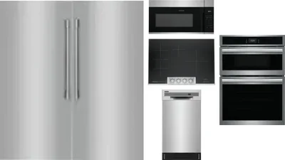 6 Piece Package Includes Refrigerator, Freezer, Cooktop, Wall Oven, Microwave And Dishwasher