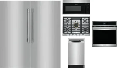 6 Piece Package Includes Refrigerator, Freezer, Cooktop, Wall Oven, Microwave And Dishwasher