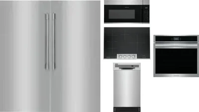 6 Piece Package Includes Refrigerator, Freezer, Cooktop, Wall Oven, Microwave And Dishwasher