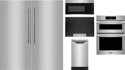 6 Piece Package Includes Refrigerator, Freezer, Cooktop, Wall Oven, Microwave And Dishwasher