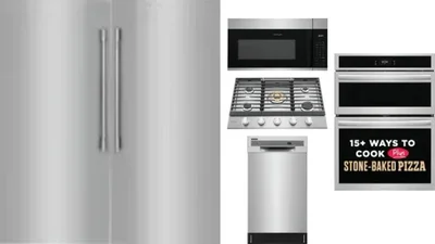 6 Piece Package Includes Refrigerator, Freezer, Cooktop, Wall Oven, Microwave And Dishwasher