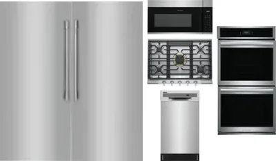 6 Piece Package Includes Refrigerator, Freezer, Cooktop, Wall Oven, Microwave And Dishwasher