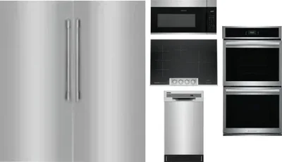 6 Piece Package Includes Refrigerator, Freezer, Cooktop, Wall Oven, Microwave And Dishwasher