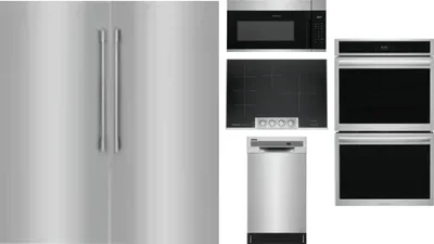 6 Piece Package Includes Refrigerator, Freezer, Cooktop, Wall Oven, Microwave And Dishwasher