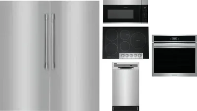 6 Piece Package Includes Refrigerator, Freezer, Cooktop, Wall Oven, Microwave And Dishwasher