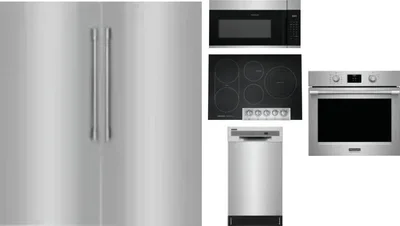 6 Piece Package Includes Refrigerator, Freezer, Cooktop, Wall Oven, Microwave And Dishwasher