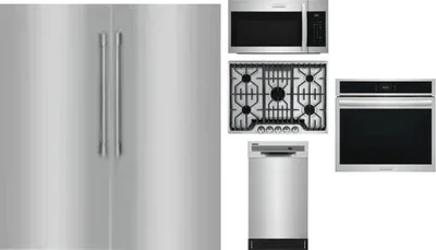 6 Piece Package Includes Refrigerator, Freezer, Cooktop, Wall Oven, Microwave And Dishwasher