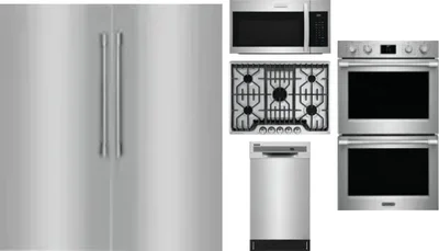 6 Piece Package Includes Refrigerator, Freezer, Cooktop, Wall Oven, Microwave And Dishwasher