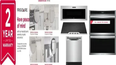 6 Piece Package Includes Refrigerator, Freezer, Cooktop, Wall Oven, Microwave And Dishwasher