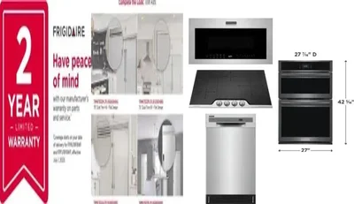 6 Piece Package Includes Refrigerator, Freezer, Cooktop, Wall Oven, Microwave And Dishwasher
