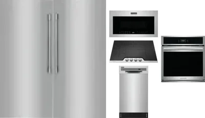 6 Piece Package Includes Refrigerator, Freezer, Cooktop, Wall Oven, Microwave And Dishwasher
