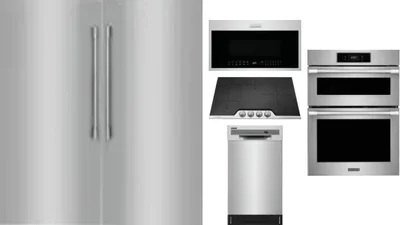 6 Piece Package Includes Refrigerator, Freezer, Cooktop, Wall Oven, Microwave And Dishwasher