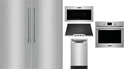 6 Piece Package Includes Refrigerator, Freezer, Cooktop, Wall Oven, Microwave And Dishwasher