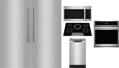 6 Piece Package Includes Refrigerator, Freezer, Cooktop, Wall Oven, Microwave And Dishwasher