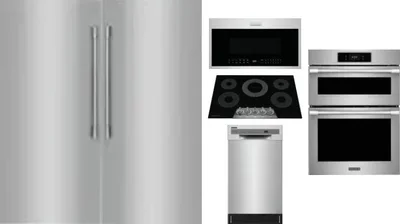 6 Piece Package Includes Refrigerator, Freezer, Cooktop, Wall Oven, Microwave And Dishwasher