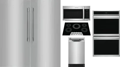 6 Piece Package Includes Refrigerator, Freezer, Cooktop, Wall Oven, Microwave And Dishwasher