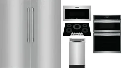 6 Piece Package Includes Refrigerator, Freezer, Cooktop, Wall Oven, Microwave And Dishwasher