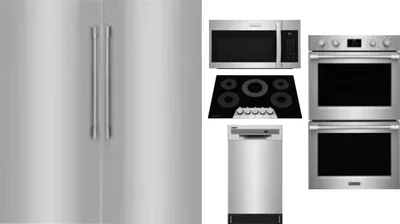 6 Piece Package Includes Refrigerator, Freezer, Cooktop, Wall Oven, Microwave And Dishwasher