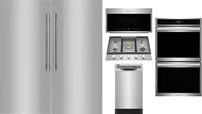 6 Piece Package Includes Refrigerator, Freezer, Cooktop, Wall Oven, Microwave And Dishwasher