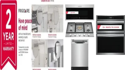 6 Piece Package Includes Refrigerator, Freezer, Cooktop, Wall Oven, Microwave And Dishwasher