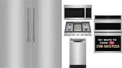 6 Piece Package Includes Refrigerator, Freezer, Cooktop, Wall Oven, Microwave And Dishwasher