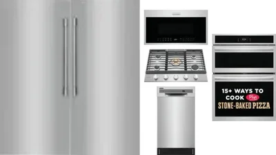 6 Piece Package Includes Refrigerator, Freezer, Cooktop, Wall Oven, Microwave And Dishwasher